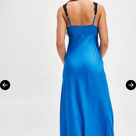 FREE PEOPLE Countryside Maxi Slip - Campanula Combo SIZE M - Picture 10 of 14